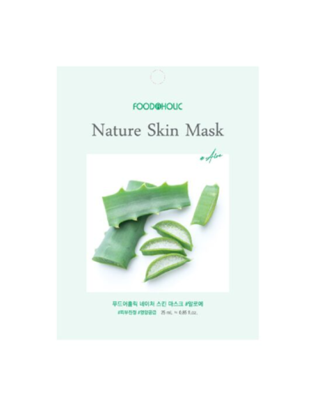 Маска тканевая с алоэ  FOODAHOLIC Aloe Nature Skin Mask (23ml)