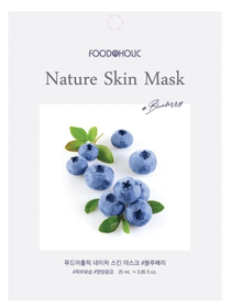 Тканевая маска с голубикой FOODAHOLIC BlueBerry Nature Skin Mask (23ml)