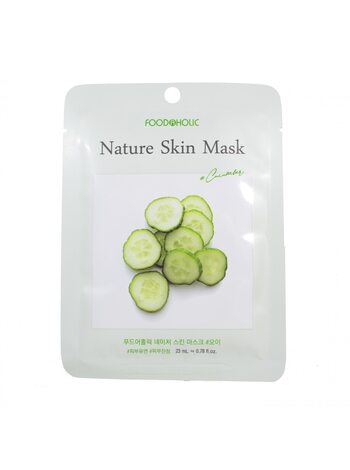 Маска тканевая с огурцом FOODAHOLIC Cucumber Nature Skin Mask (23ml)