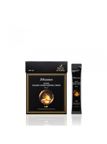 Ночная маска с золотом и икрой JMsolution Active Golden Caviar Sleeping Cream Prime 30 шт 4мл*30шт