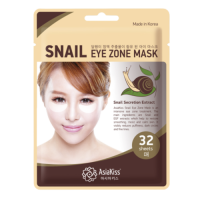 Патчи для области под глазами AsiaKiss Snail Eye Zone Mask с экстрактом слизи улитки / 32 шт.