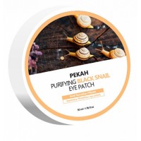 Омолаживающие патчи для глаз с муцином черной улитки Pekah Purifying Black Snail Eye Patch