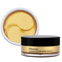 Гидрогелевые патчи с шёлком и золотом JMsolution Golden Cocoon Home Esthetic Eye Patch , 60шт