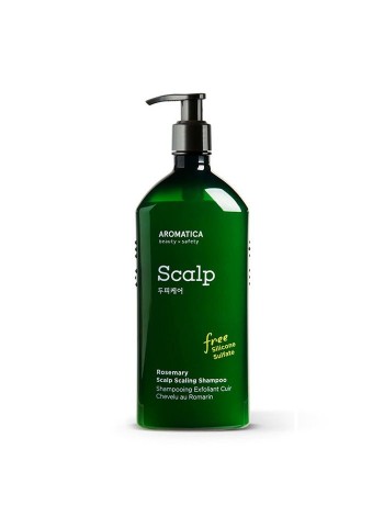 Бессульфатный глубокоочищающий шампунь с розмарином, 400 мл AROMATICA Rosemary Scalp Scaling Shampoo