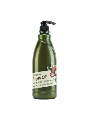 Увлажняющий шампунь+кондиционер с аргановым маслом FarmStay Argan Oil Complete Volume Up Shampoo & Conditioner
