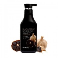 Питательный шампунь с экстрактом черного чеснока FarmStay Black Garlic Nourishing Shampoo