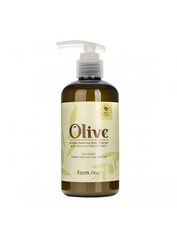 Гель для душа с оливой FarmStay Olive Moisture Balancing Body Cleanser, 250ml