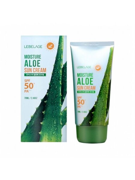  Солнцезащитный увлажняющий крем с экстрактом алоэ LEBELAGE Moisture Sun Cream Aloe SPF50+ PA+++