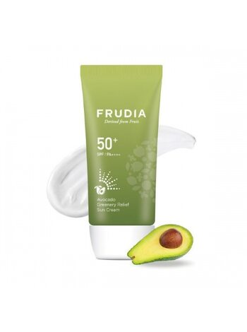Крем с авокадо для сухой и раздраженной кожи FRUDIA Avocado Greenery Relief Sun Cream SPF50+ PA ++++, 50г