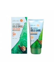 Солнцезащитный крем против морщин с муцином улитки и золотом LEBELAGE Anti-Wrinkle Sun Cream Gold Snail SPF50+ PA+++