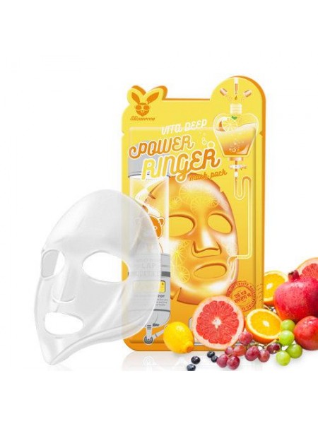 Витаминная тканевая маска для лица ELIZAVECCA Vita Deep Power Ringer Mask Pack
