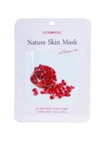 Антивозрастная маска тканевая  с гранатом FOODAHOLIC Pomegranate Nature Skin Mask (23ml)