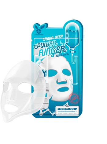 Увлажняющая тканевая маска для лица ELIZAVECCA Aqua Deep Power Ringer Mask Pack