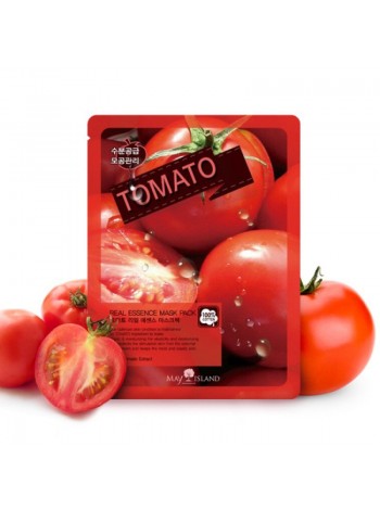 Тканевая маска с томатом MAY ISLAND Real Essence Tomato Mask Pack 