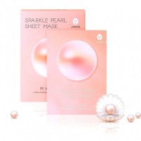 Осветляющая тканевая маска  с жемчугом May Island Sparkle Pearl Sheet Mask 