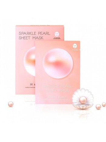 Осветляющая тканевая маска  с жемчугом May Island Sparkle Pearl Sheet Mask 