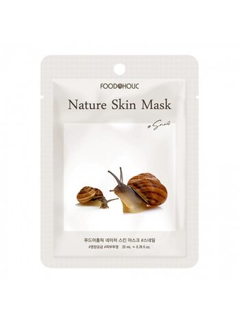 Улиточная тканевая маска FOODAHOLIC Snail Nature Skin Mask (23ml)