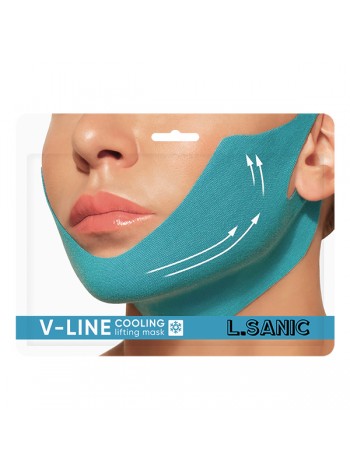 Подтягивающая маска-бандаж с охлаждающим эффектом L.Sanic V-line Cooling Lifting Face Mask