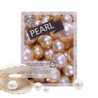 Осветляющая тканевая маска с жемчугом MAY ISLAND Real Essence Pearl Mask Pack 25мл