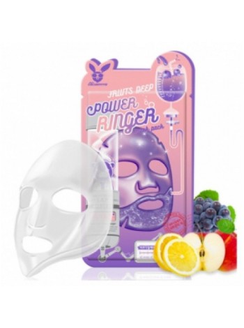 Фруктовая тканевая маска для лица ELIZAVECCA Fruits Deep Power Ringer Mask Pack