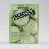 Тканевая маска с огурцом MAY ISLAND Real Essence Mask Pack Cucumber Mask Pack