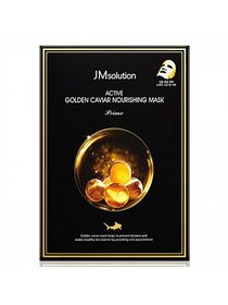 JMsolution Маска ультратонкая с золотом и икрой - Active golden caviar nourishing mask, 30мл