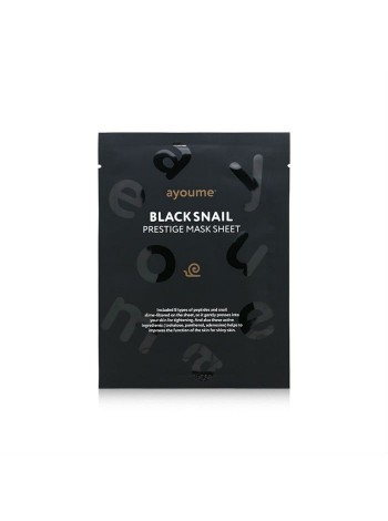 Маска тканевая с муцином черной улитки AYOUME Black Snail Prestige Mask Sheet
