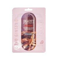 Ампульная маска с экстрактом красного женьшеня Jigott Real Ampoule Mask Red Ginseng