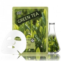 Тканевая маска для лица с зеленым чаем May Island Real Essence Green Tea Mask Pack