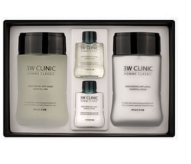 3W Clinic Homme Classic Moisturizing Freshness Essential Skin Care