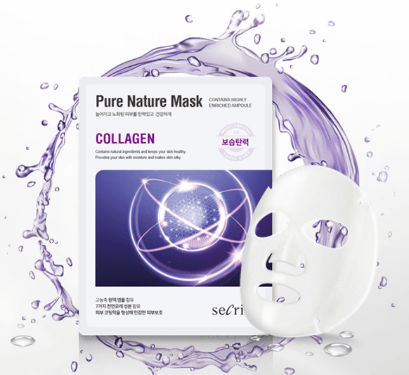 Anskin Secriss Pure Nature Mask Pack- Collagen Тканевая маска для лица с коллагеном
