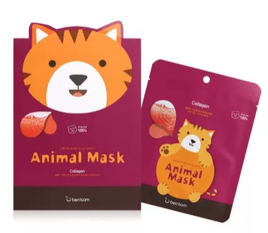 Berrisom Animal mask series - Cat Маска тканевая с морским коллагеном Кошка