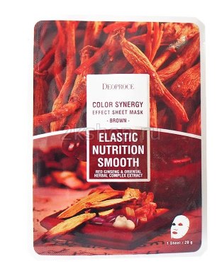 Deoproce Color Synergy Effect Sheet mask женьшень