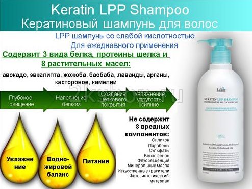 La'dor Keratin LPP Shampoo  кератиновый шампунь