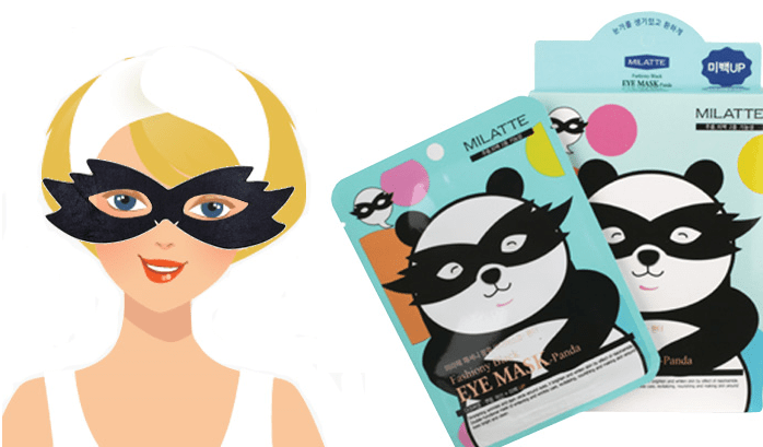 Milatte Fashiony Black Eye Mask Panda   Маска от морщин вокруг глаз Панда